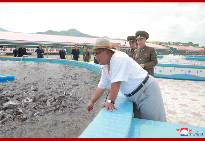 Ким Чен Ын на Самчхонской сомоводческой ферме 2