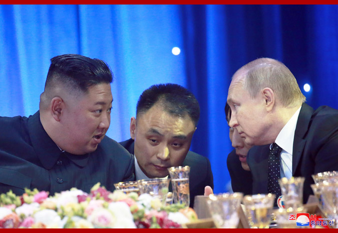 В честь Ким Чен Ына Путин устроил прием 7